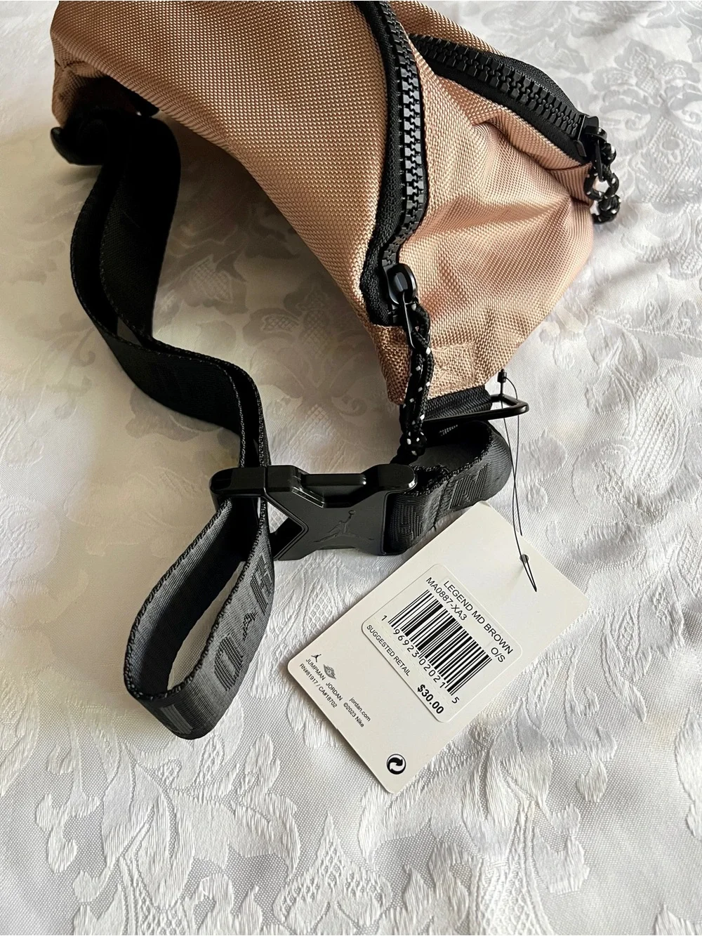 Jordan Rose Gold and Black Waist Pack UNISEX